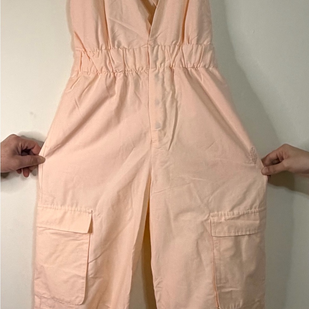 Peach Overalls with Adjustable Straps fe movemens by Free people - Picture 4 of 8